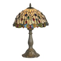 Oaks Lighting Tiffany Style Dragonfly II Table Lamp