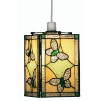 Oaks Lighting Tiffany Style Butterfly Non-Electric Pendant