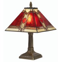 Oaks Lighting Tiffany Style Aztec Table Lamp