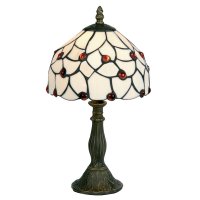 Oaks Lighting Tiffany Style Amber Bead Table Lamp