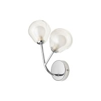 Oaks Lighting Harren Wall Light Chrome