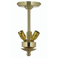 Oaks Lighting Drop Suspension Small Polished Brass