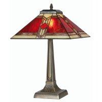 Oaks Lighting Tiffany Style Aztec Table Lamp