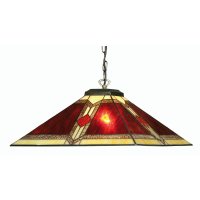 Oaks Lighting Tiffany Style Aztec Ceiling Light