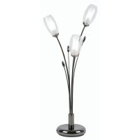 Oaks Lighting Pandora 3 Light Table Lamp Mirror Black