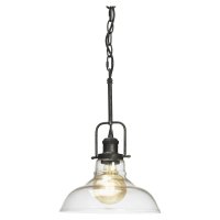 Oaks Lighting Esko Pendant Black Silver Metallic