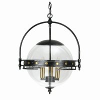 Oaks Lighting Tromso Pendant Black Silver Metallic