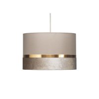 Oaks Lighting Thun Drum Non-Electric Pendant Beige