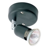 Oaks Lighting Bas Single Spot Light Black