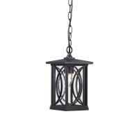 Oaks Lighting Orton Outdoor Porch Light with Chain Black