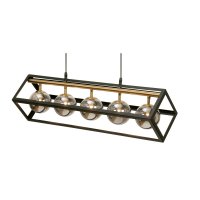 Oaks Lighting Tere 5 Light Chandelier Black