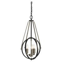 Oaks Lighting Mulgrave Pendant Black Chrome