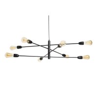 Oaks Lighting Graz 8 Light Pendant Black