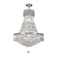 Oaks Lighting Lienz 12 Light Crystal Chandelier Chrome