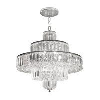 Oaks Lighting Telfs 16 Light Crystal Chandelier Chrome