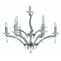 Oaks Lighting Wroxton 9 Light Chandelier Chrome