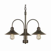 Oaks Lighting Dalvik 3 Light Chandelier Black