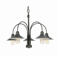 Oaks Lighting Dalvik 5 Light Chandelier Black