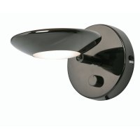 Oaks Lighting Trento Wall Light Black Chrome