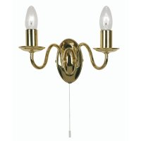 Oaks Lighting Nador Double Wall Light Gold