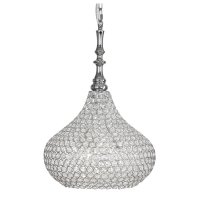 Oaks Lighting Santi 4 Light Crystal Chandelier Chrome