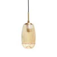 Oaks Lighting Cheb Pendant Amber