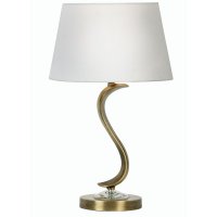 Oaks Lighting Cobra Table Lamp Antique Brass