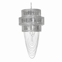 Oaks Lighting Lyra 12 Light Crystal Chandelier Crystal