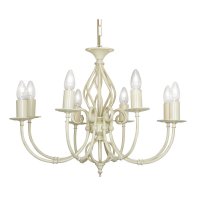 Oaks Lighting Tuscany 8 Light Chandelier Ivory