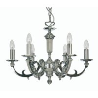 Oaks Lighting Dorcherster 6 Light Chandelier Chrome