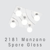 Oaks Lighting Manzano Semi-Flush Ceiling Light Replacement Glass