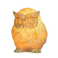 Oaks Lighting Tiffany Style Owl Novelty Table Lamp