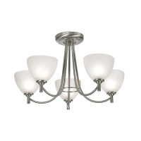 Oaks Lighting Hamburg 5 Light Chandelier Antique Chrome