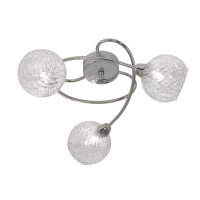 Oaks Lighting Tarn 3 Arm Semi-Flush Ceiling Light Chrome