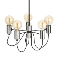 Oaks Lighting Tala 5 Light Chandelier Chrome