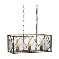 Oaks Lighting Sovana 3 Light Pendant Antique Silver