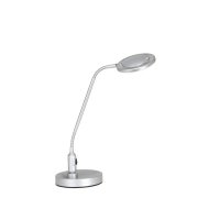 Oaks Lighting Surenta LED Table Lamp Silver Grey