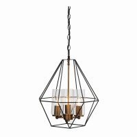 Oaks Lighting Wiltz Pendant Black