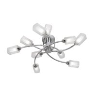 Oaks Lighting Ofira 10 Light Semi-Flush Pendant Chrome