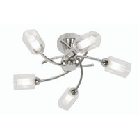 Oaks Lighting Ofira 5 Light Semi-Flush Pendant Chrome