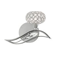 Oaks Lighting Esmee Wall Light Left Chrome