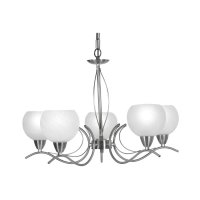 Oaks Lighting Luanda 5 Light Chandelier Antique Chrome