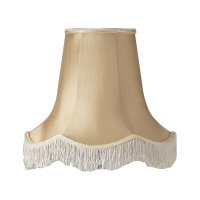 Oaks Lighting Scallop Shade with Fringe Sand - Various Sizes