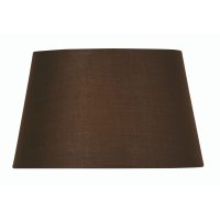 Oaks Lighting Cotton Drum Shade Chocolate - Various Sizes