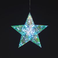 SnowTime Battery Operated Dream Hanging Star with 100 White LED 36cm