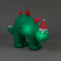 Snowtime 107cm Green Inflatable Dinosaur