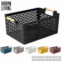 Urban Living Easy Storage Basket - 36.5 x 24cm x 16cm - Assorted Colours