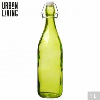 Urban Living Green Clip Top Glass Bottle - 1L