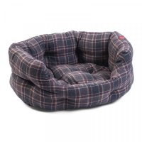 Zoon Oval Plaid Bed Small