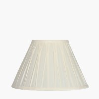 Pacific Lifestyle Garbo Polysilk Pinch Pleat Tapered Lampshade 15cm - Cream